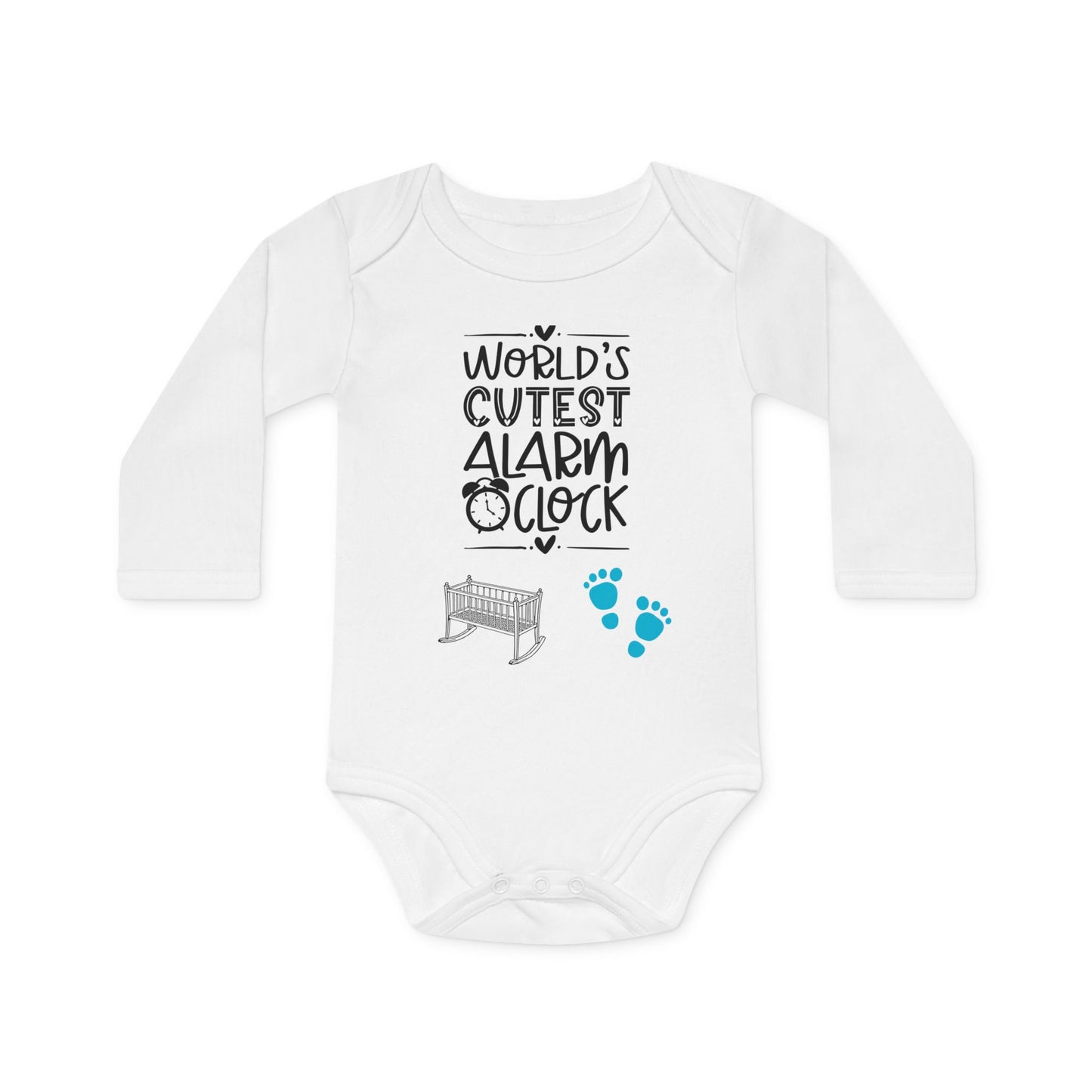 Babybody aus Bio-Baumwolle "Cutest Alarm Clock"