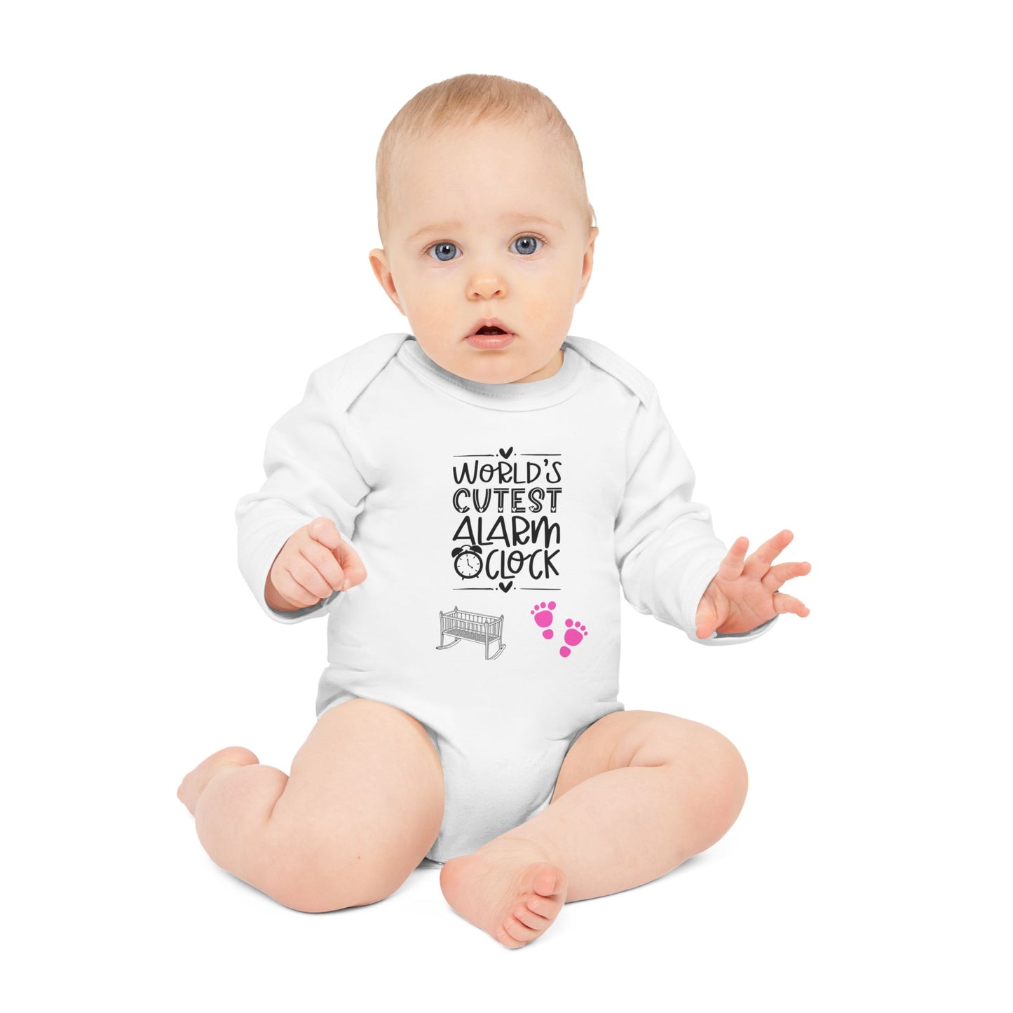 Babybody aus Bio-Baumwolle "Cutest Alarm Clock"
