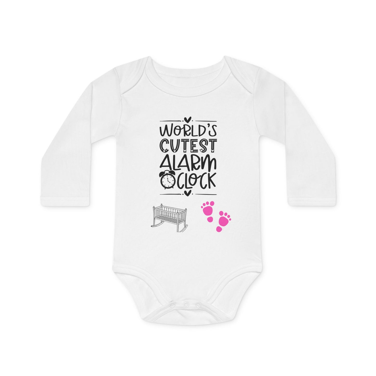 Babybody aus Bio-Baumwolle "Cutest Alarm Clock"
