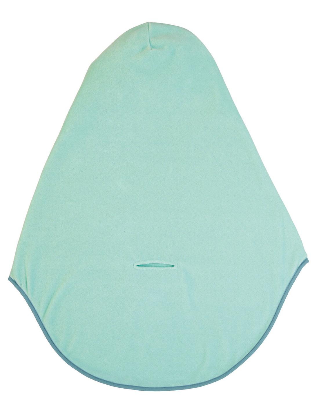 Schöne und weiche Einschlagdecke in türkis und grau mit Esel Emmy