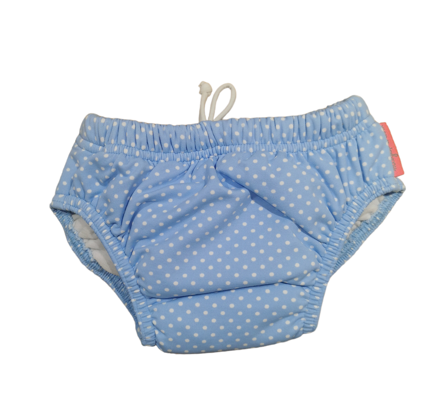 mayoparasol - Badewindel in blau mit weißen Punkten