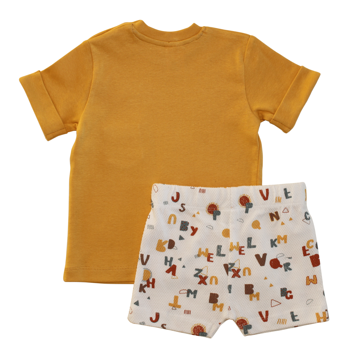 Luftiges Sommerset bestehend aus kurze Hose und Shirt aus Bio-Baumwolle