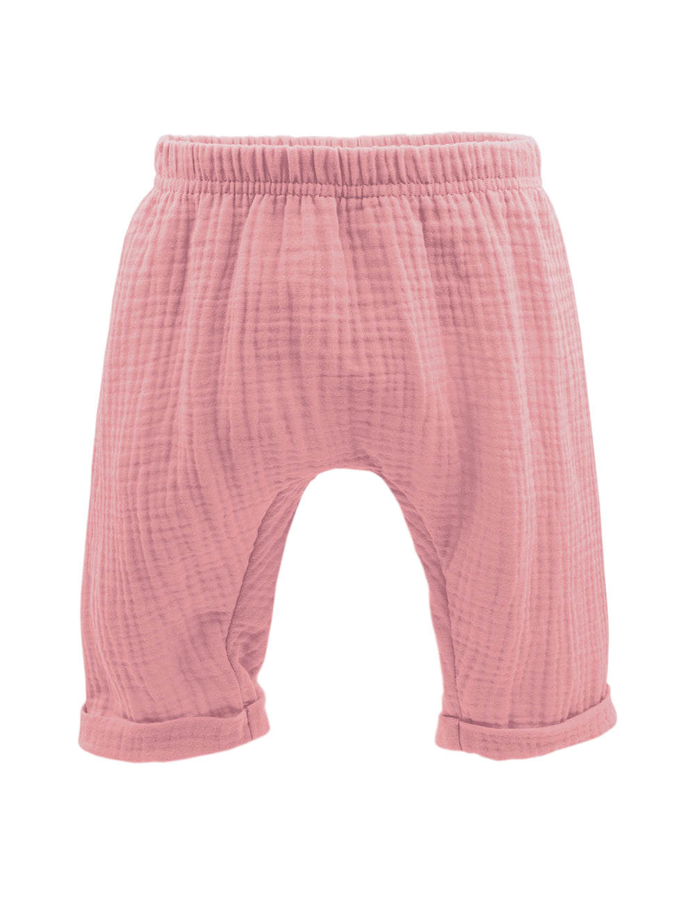 Leichte Krempelhose aus Musselinstoff, hergestellt aus 100% GOTS-zertifizierter Baumwolle