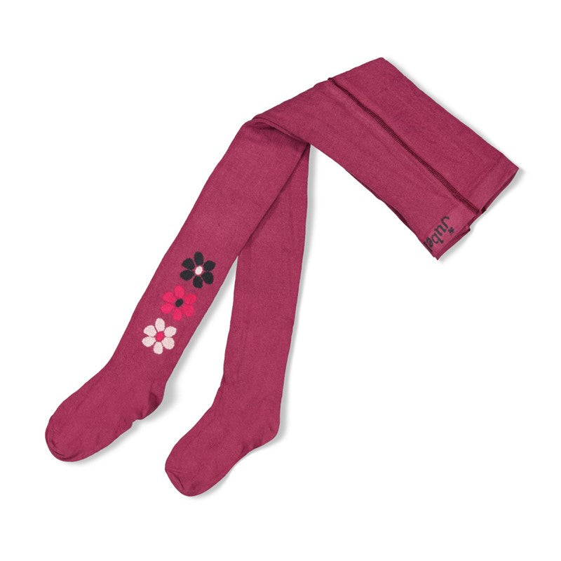 Schöne Strumpfhose von Jubel mit Blumenmuster in Violet