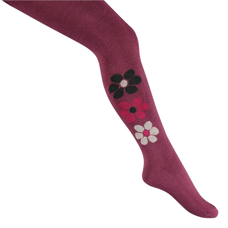 Schöne Strumpfhose von Jubel mit Blumenmuster in Violet