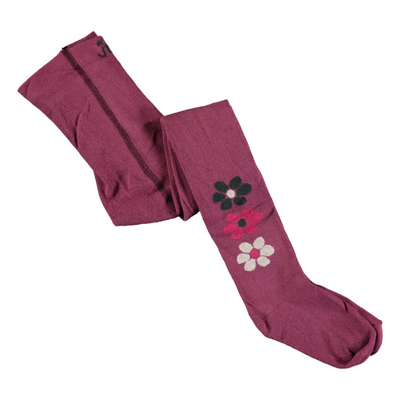 Schöne Strumpfhose von Jubel mit Blumenmuster in Violet
