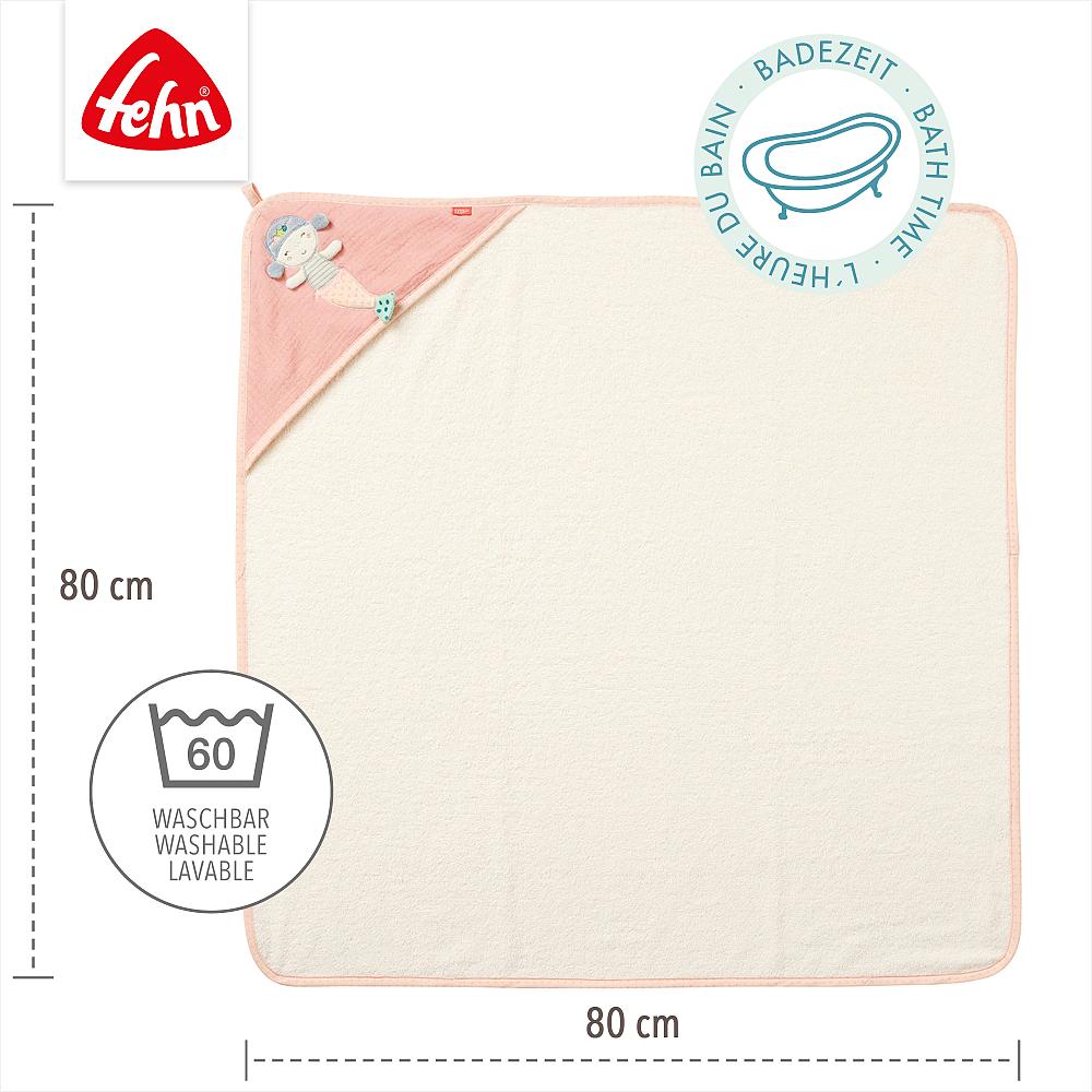 Kapuzenbadetuch Meerjungfrau rosa