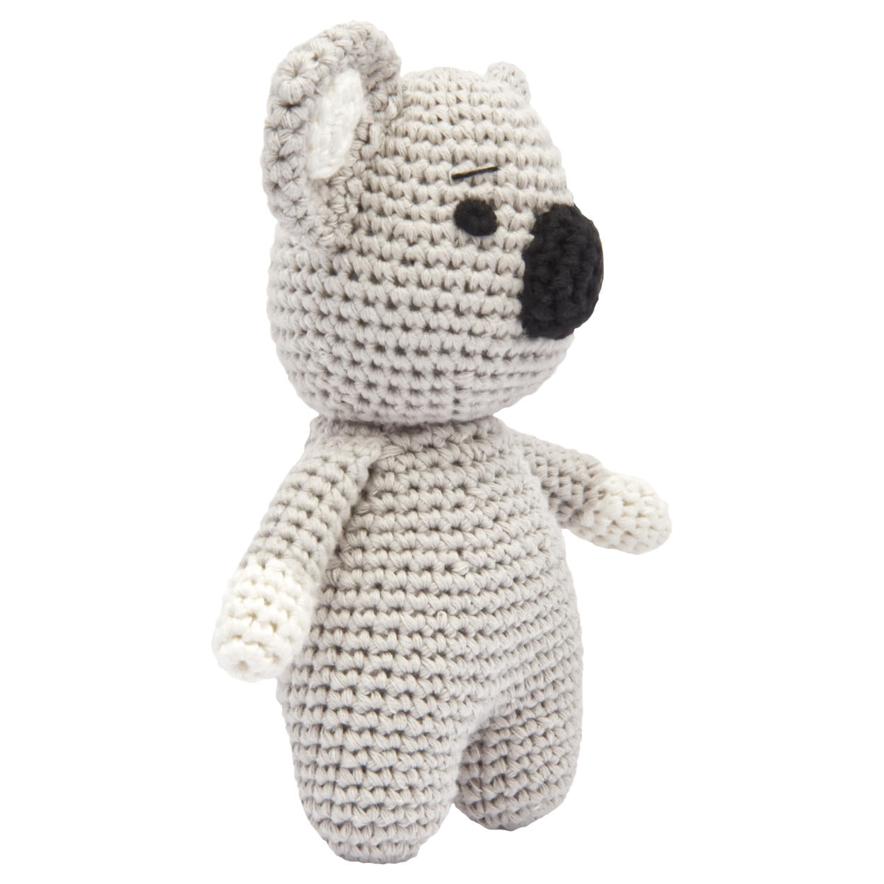 Niedlicher grauer Koala, von Hand gehäkelt, zum Knuddeln und Liebhaben