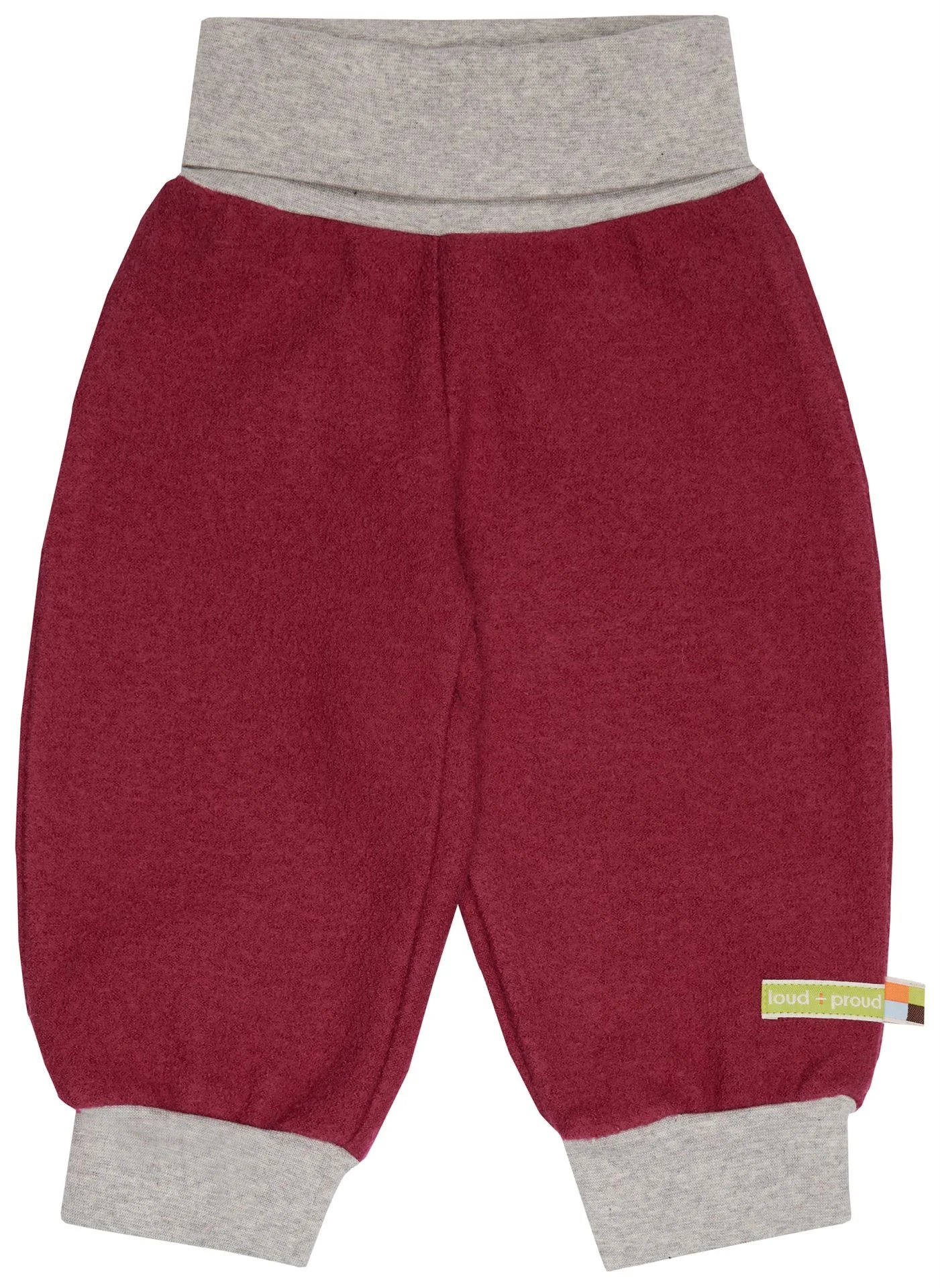 Wollwalk Hose von Loud+Proud in berry