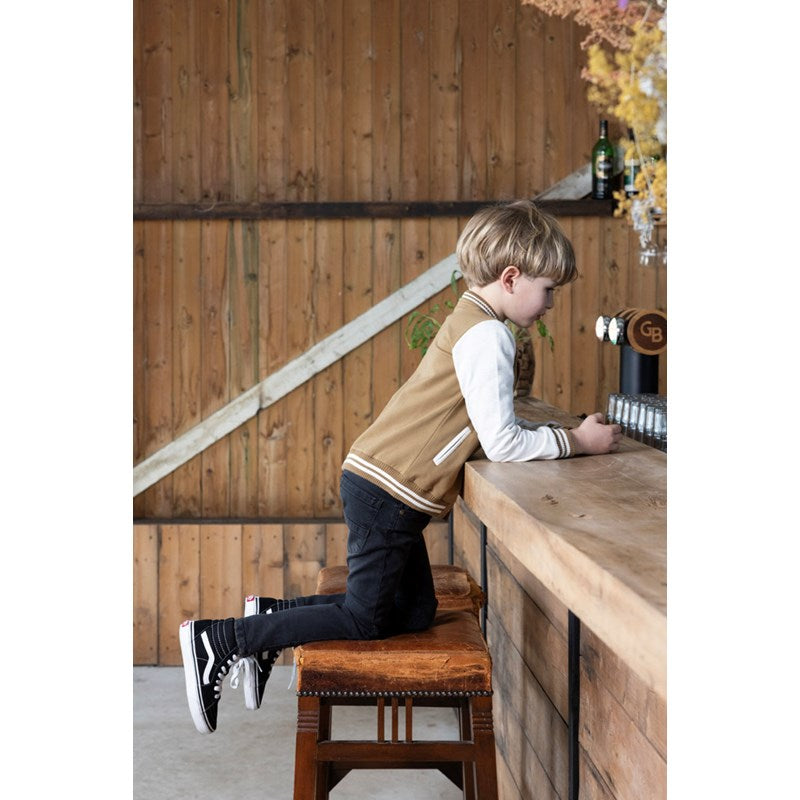 Coole Sweatjacke aus Bio-Baumwolle in Olive