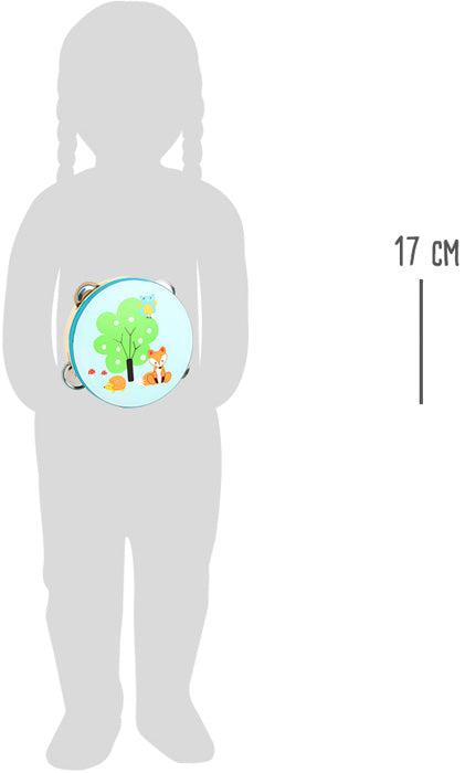 Toll für kleine Musikanten und angenehm im Klang, das Tamburin mit dem Fuchs