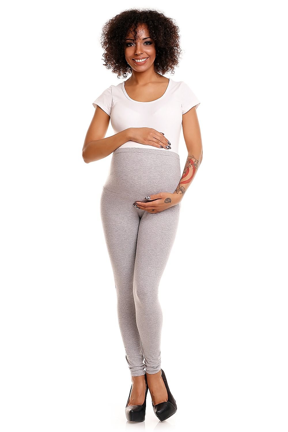 PeeKaBoo - Schwangerschafts-Leggings in grau