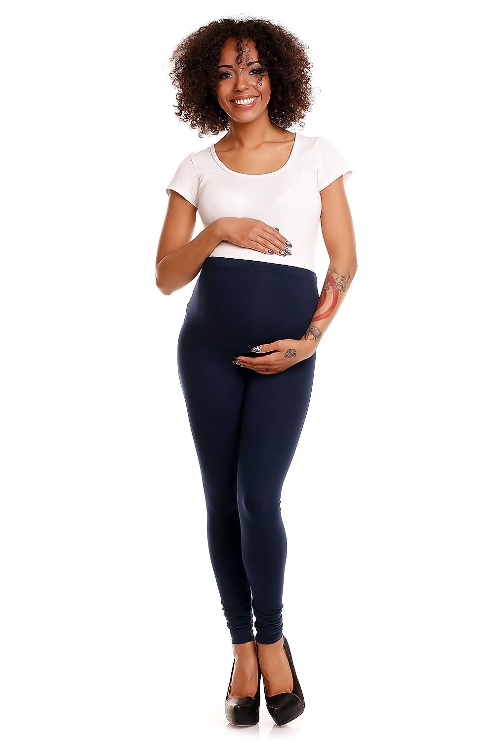 PeeKaBoo - Schwangerschafts-Leggings in marineblau