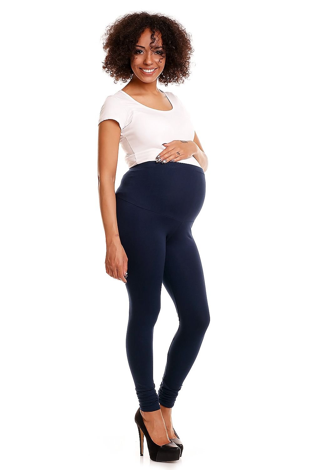 PeeKaBoo - Schwangerschafts-Leggings in marineblau