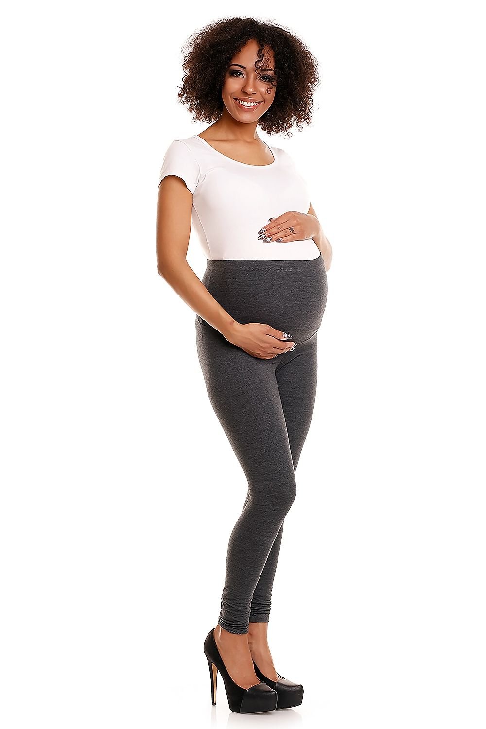 PeeKaBoo - Schwangerschafts-Leggings in dunkelgrau