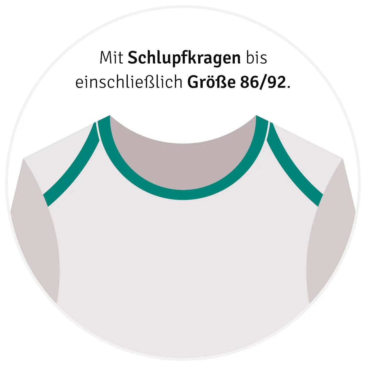 Praktischer Schlupfkragen