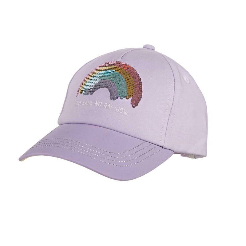 Tolle Cap in Flieder mit glitzerndem Regenbogen