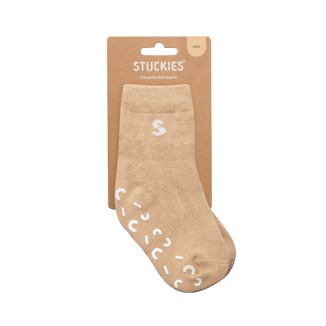 Tolle Socken die nicht rutschen und am Fuß bleiben in sand