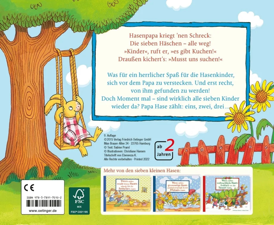 Wundervoll illustriertes Buch mit den 7 Hasen zum Vorlesen und anschauen