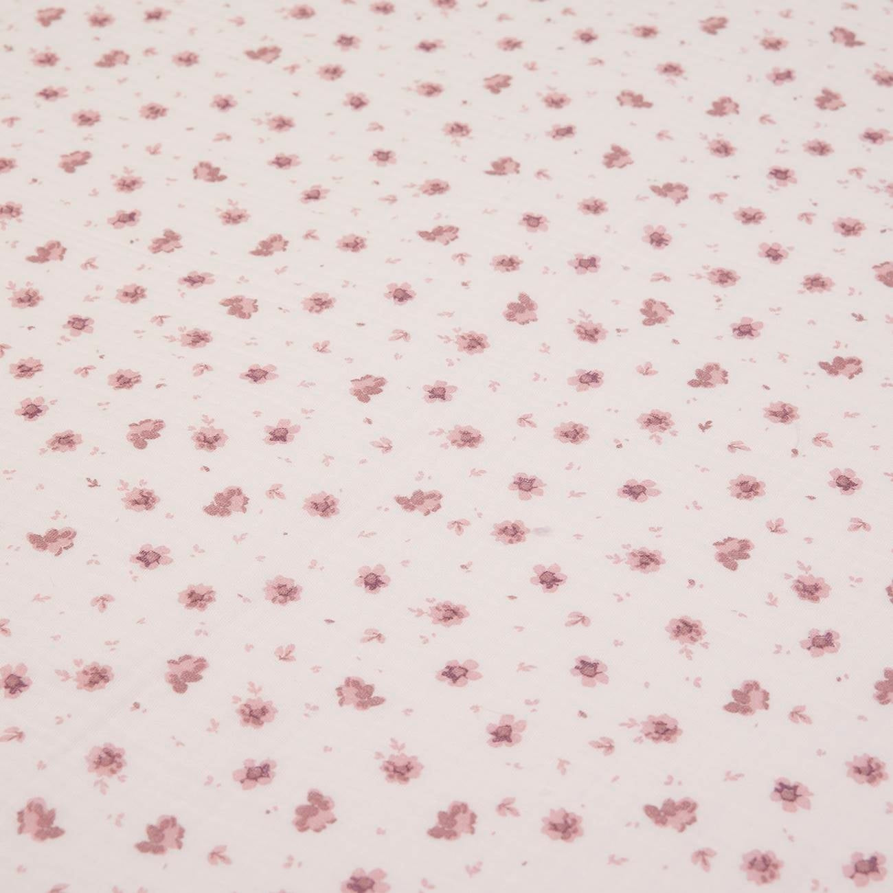 Schöne, leichte Babydecke aus Musselin mit Blumenmuster in zartem rosa