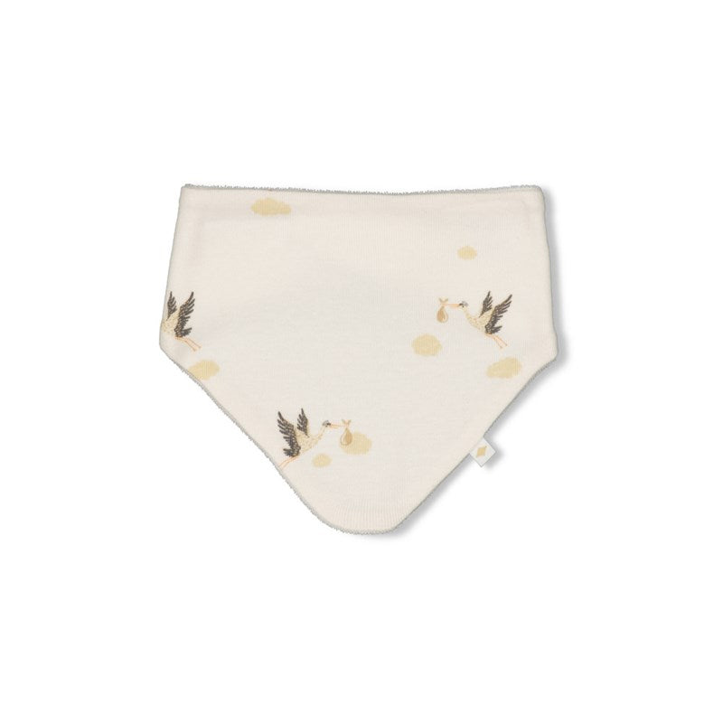 Niedliches Dreieckstuch mit Störchen in Natur