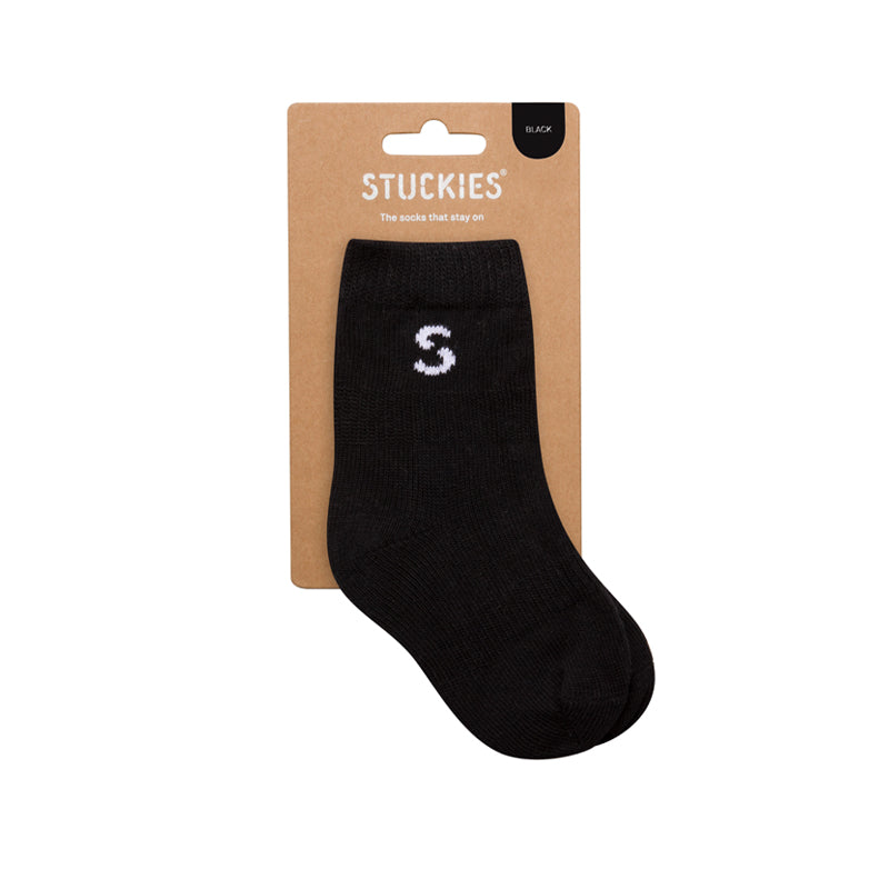 Tolle Socken die nicht rutschen und am Fuß bleiben in schwarz