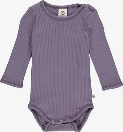 Müsli by Green Cotton - Feinripp Langarm-Body lavendel