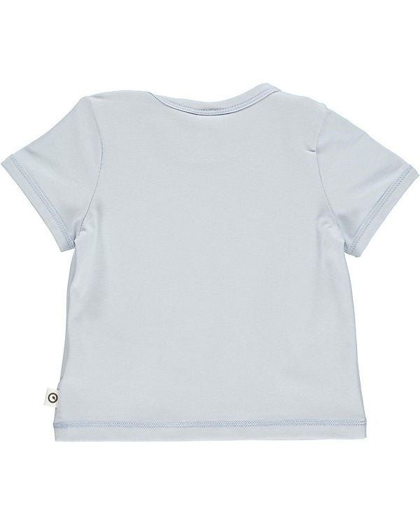 Niedliches T-Shirt für Jungen mit zwei Walen darauf in hellblau, aus Bio-Baumwolle