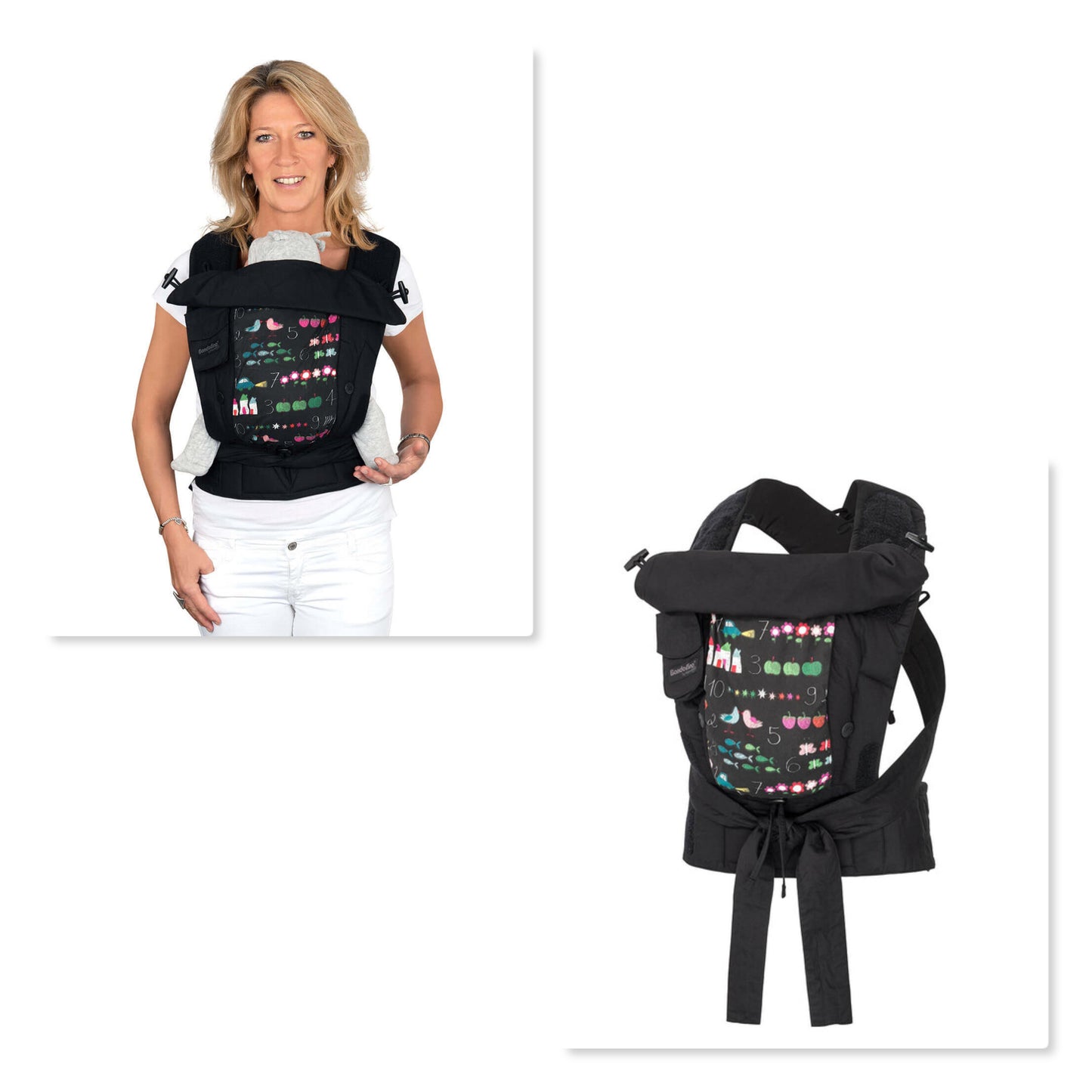 Hoppediz Bondolino Plus Limited Chalkprint schwarz