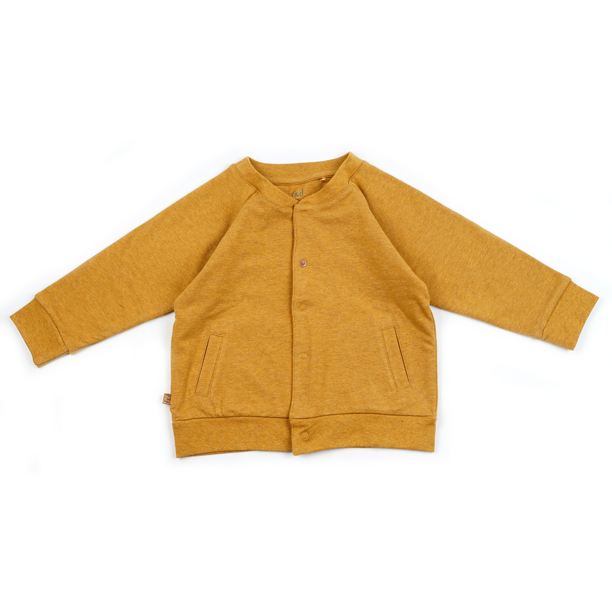 Sweatjacke in ocker zum Knöpfen von Frogs and Dogs