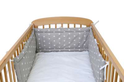 Hobea - Nestchen grau mit weißen Sternen