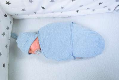 Hobea - Pucksack + Mütze Größe S/ hellblau meliert