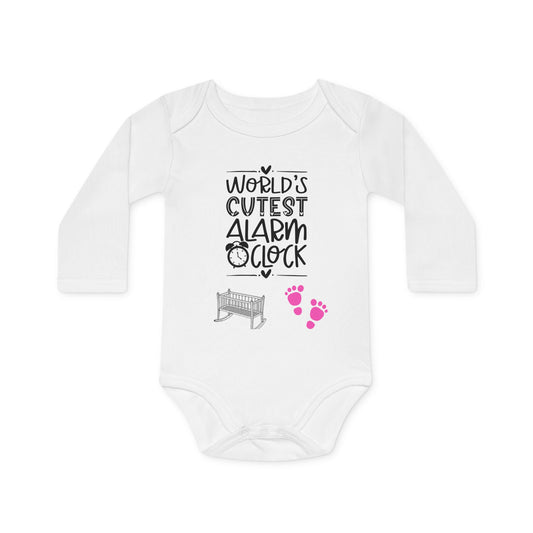 Babybody aus Bio-Baumwolle "Cutest Alarm Clock"