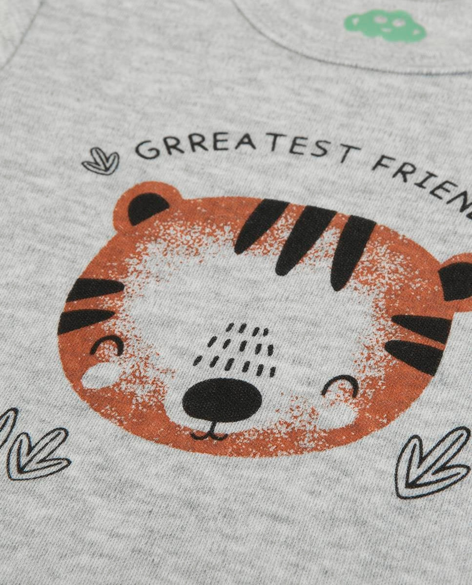 FS Baby - Set Schlafanzug, Body und Latz mit Tiger