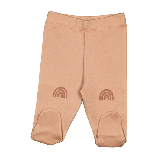 Schöne Hose mit Fuß in rosa aus Bio-Baumwolle