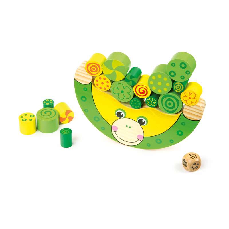 Balancierspiel Frosch mit Würfel für geschickte Kids