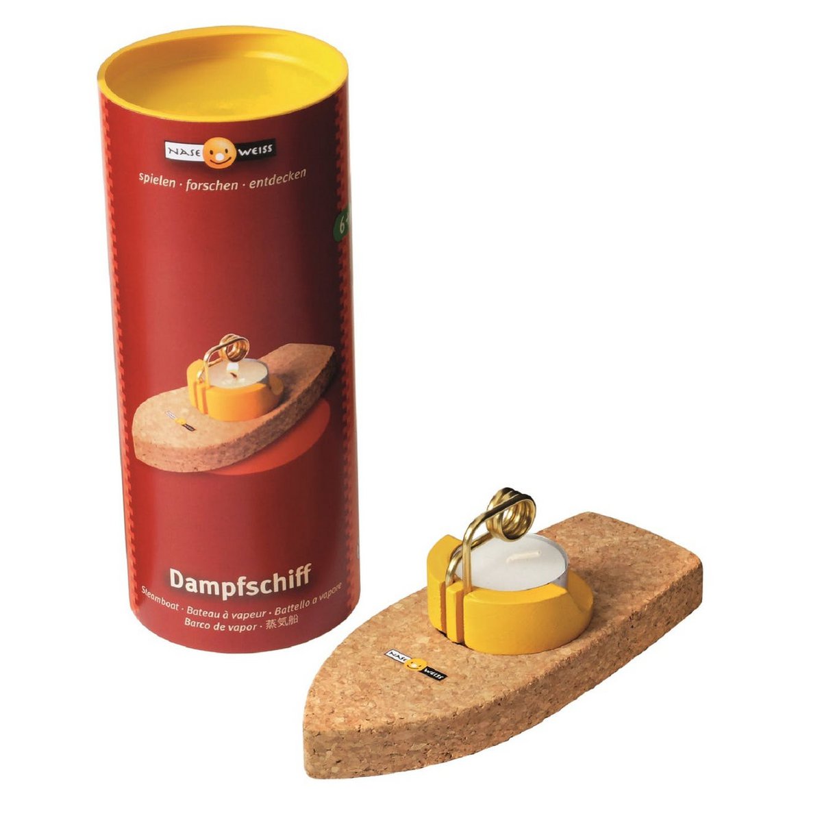 Dampfschiff mit Pulsarmotor, Entdeckerspielzeug für Kinder