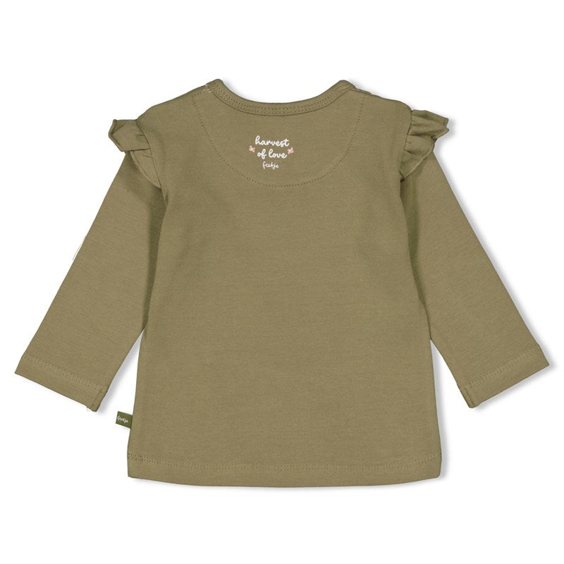 Feetje - Longsleeve "Grow with the flow" in olive
