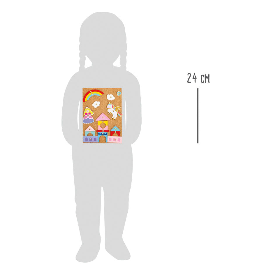 Kreatives Spielen und Gestalten ist ganz einfach mit dem tollen Hämmerchenspiel mot Einhorn, Prinzessin und co. 