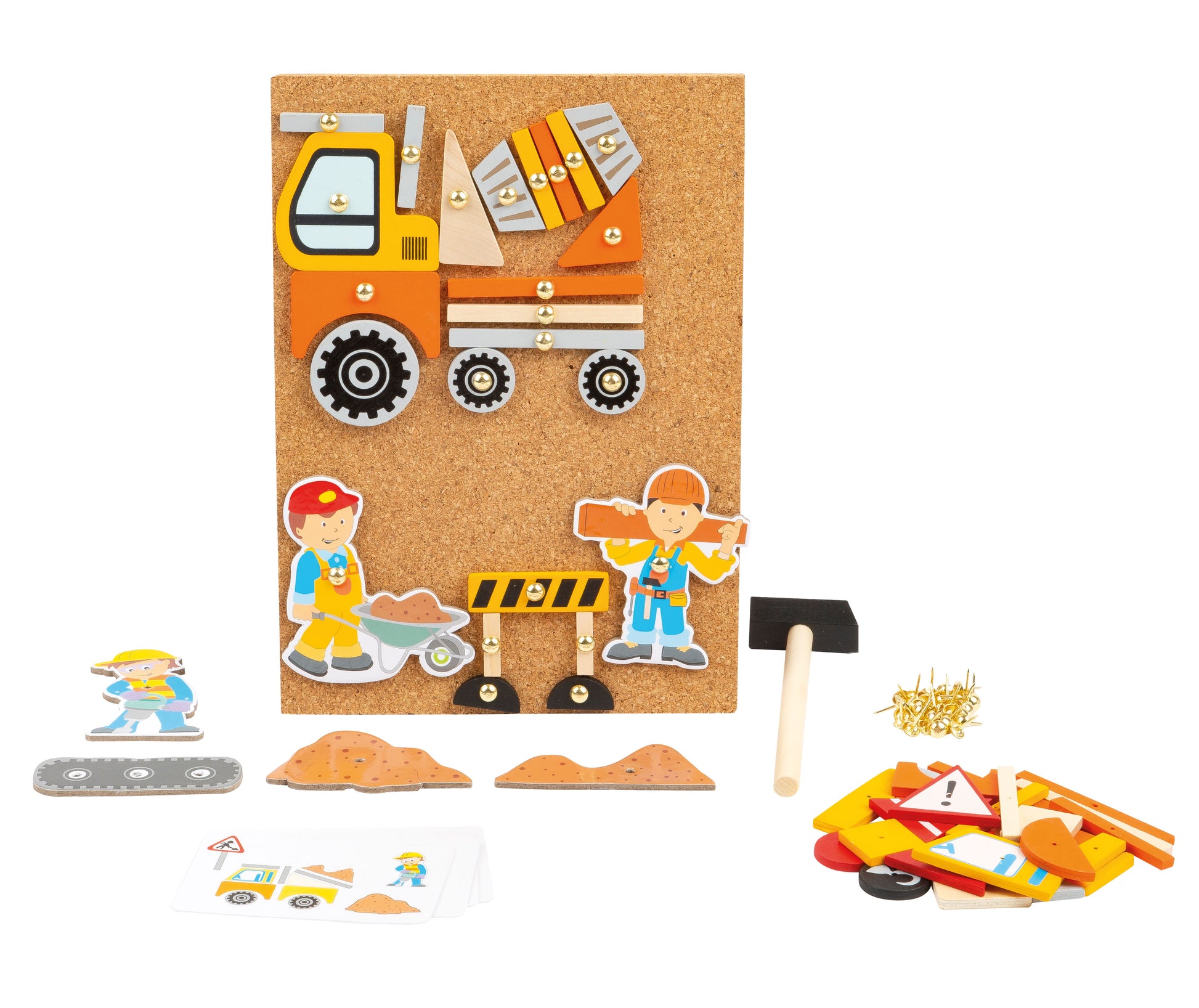Kreatives Spielen leicht gemacht - mit diesem tollen Hämmerchenspiel Spiel wird die Baustelle lebendig! 