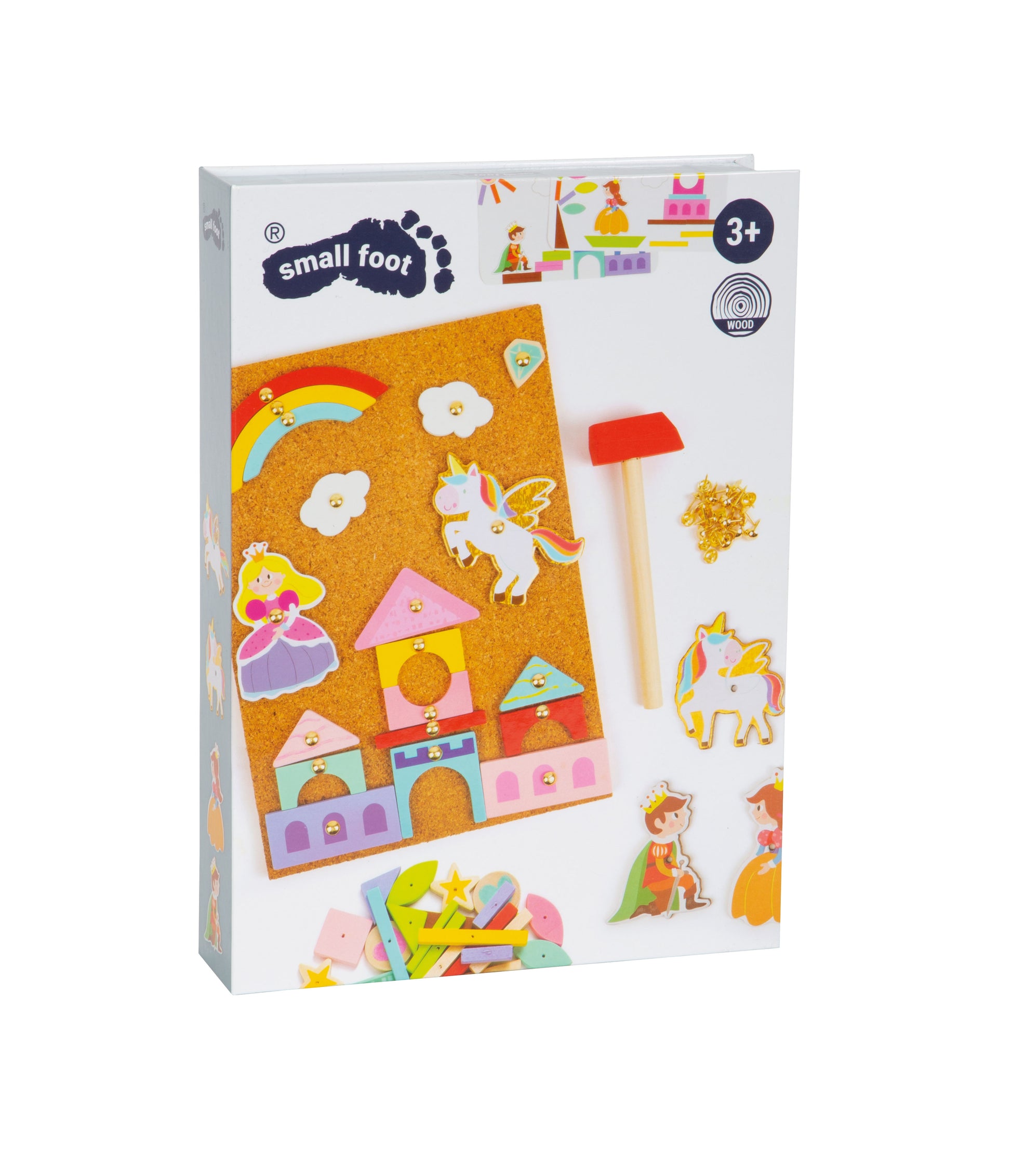 Kreatives Spielen und Gestalten ist ganz einfach mit dem tollen Hämmerchenspiel mot Einhorn, Prinzessin und co. 