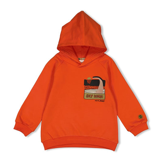 Cooler Hoody in Orange aus Bio Baumwolle 