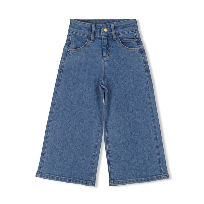 Tolle weit geschnittene Jeans in blau mit verstellbarem Gummibund innen