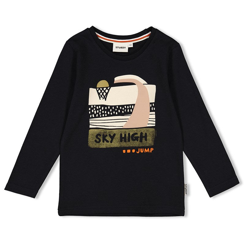 Cooles Longsleeve aus Bio Baumwolle in anthrazit