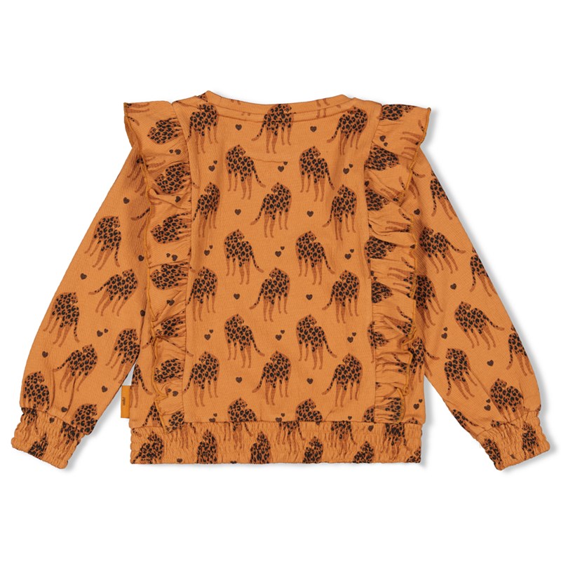 Jubel - Longsleeve Rüschen AOP - Color Me Panther