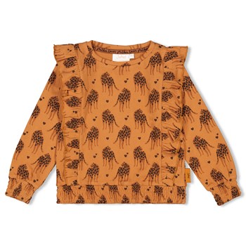 Jubel - Longsleeve Rüschen AOP - Color Me Panther