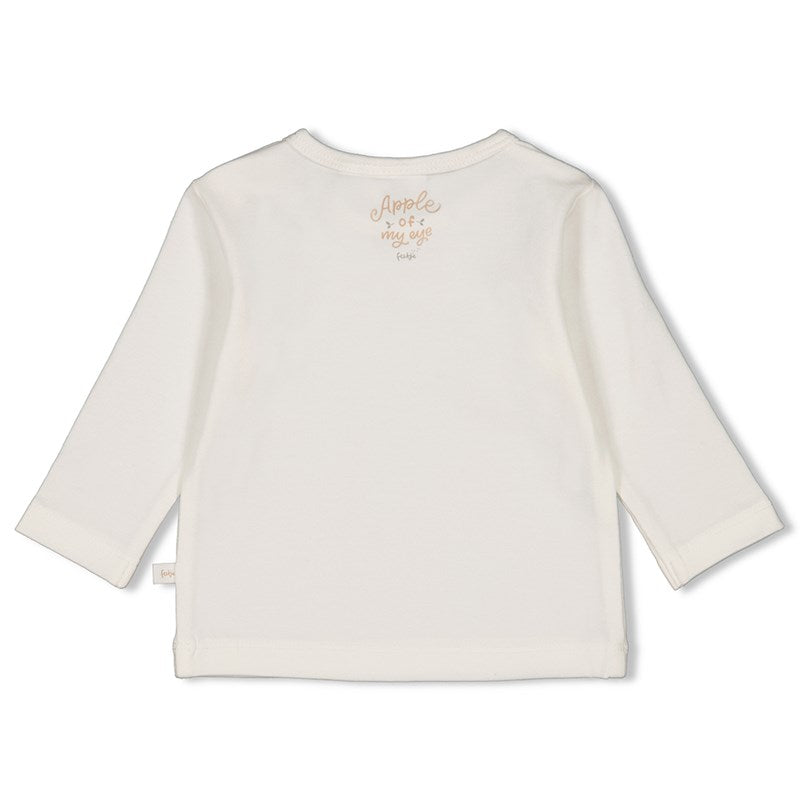 Süßes Longsleeve mit Äpfeln aus Bio-Baumwolle