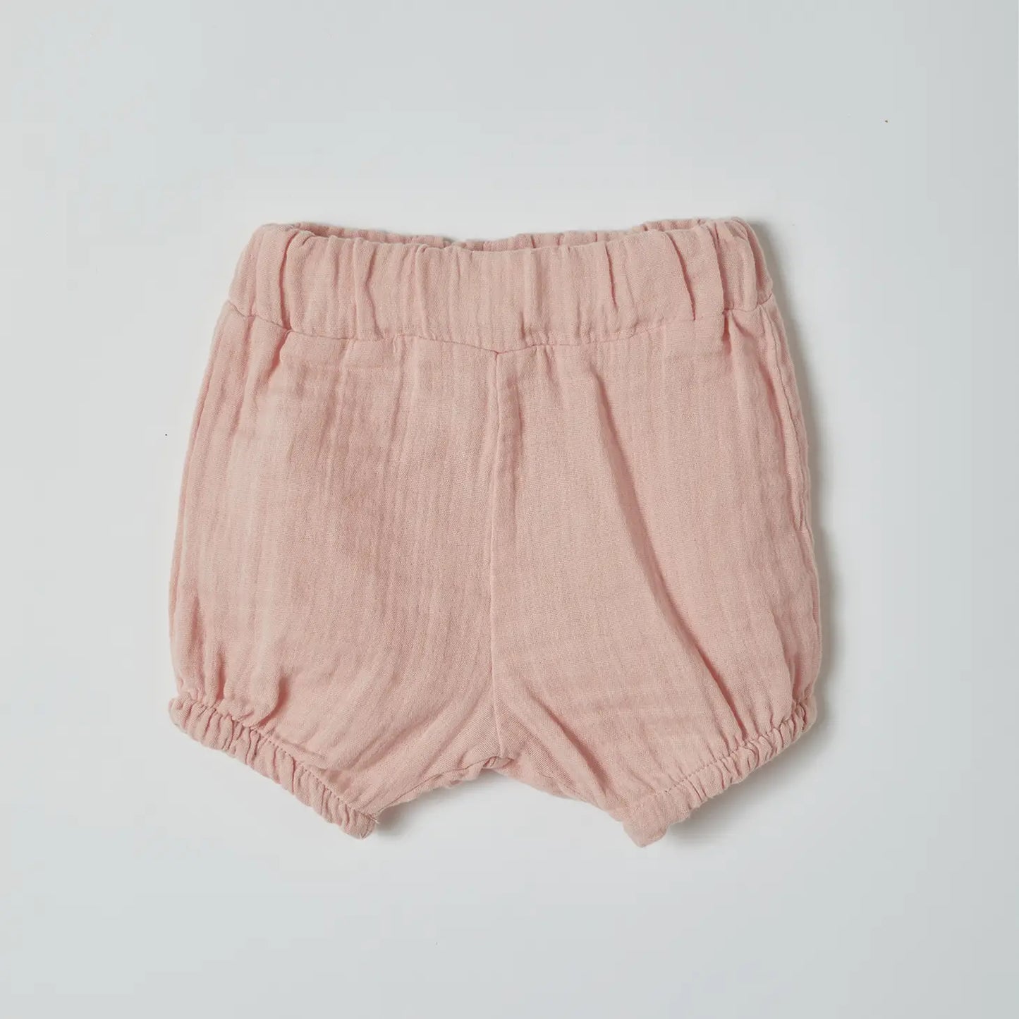 OrganicEra - Shorts aus Bio-Musselin, Indigo/ Senf/ Lachs