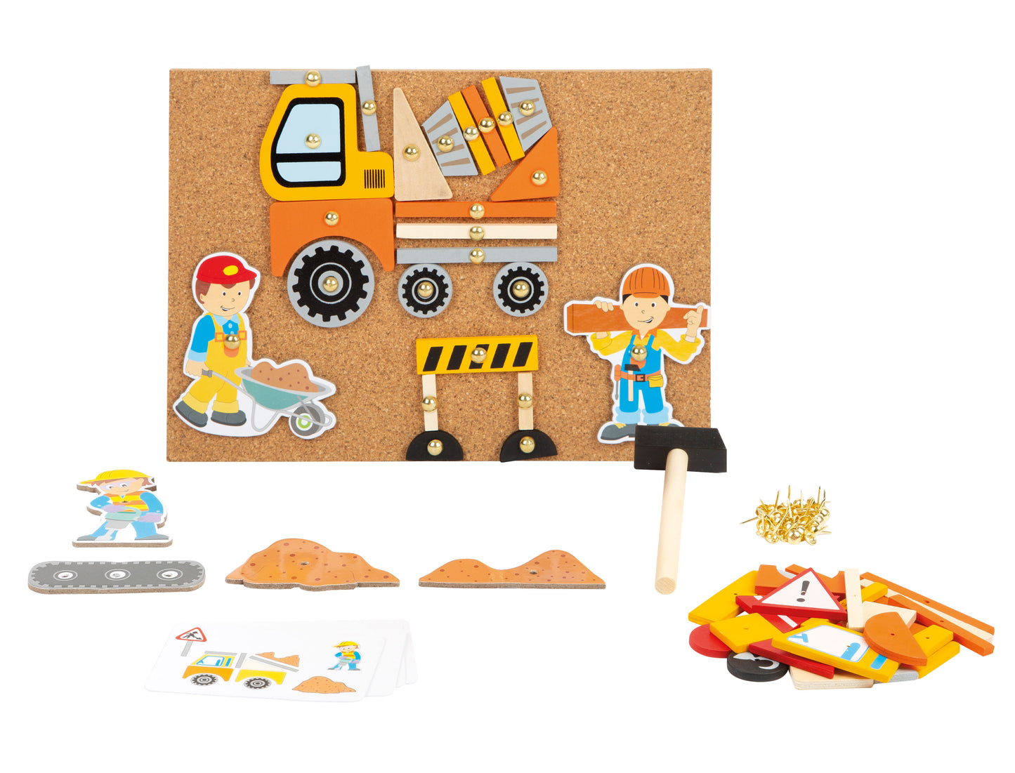 Kreatives Spielen leicht gemacht - mit diesem tollen Hämmerchenspiel Spiel wird die Baustelle lebendig! 