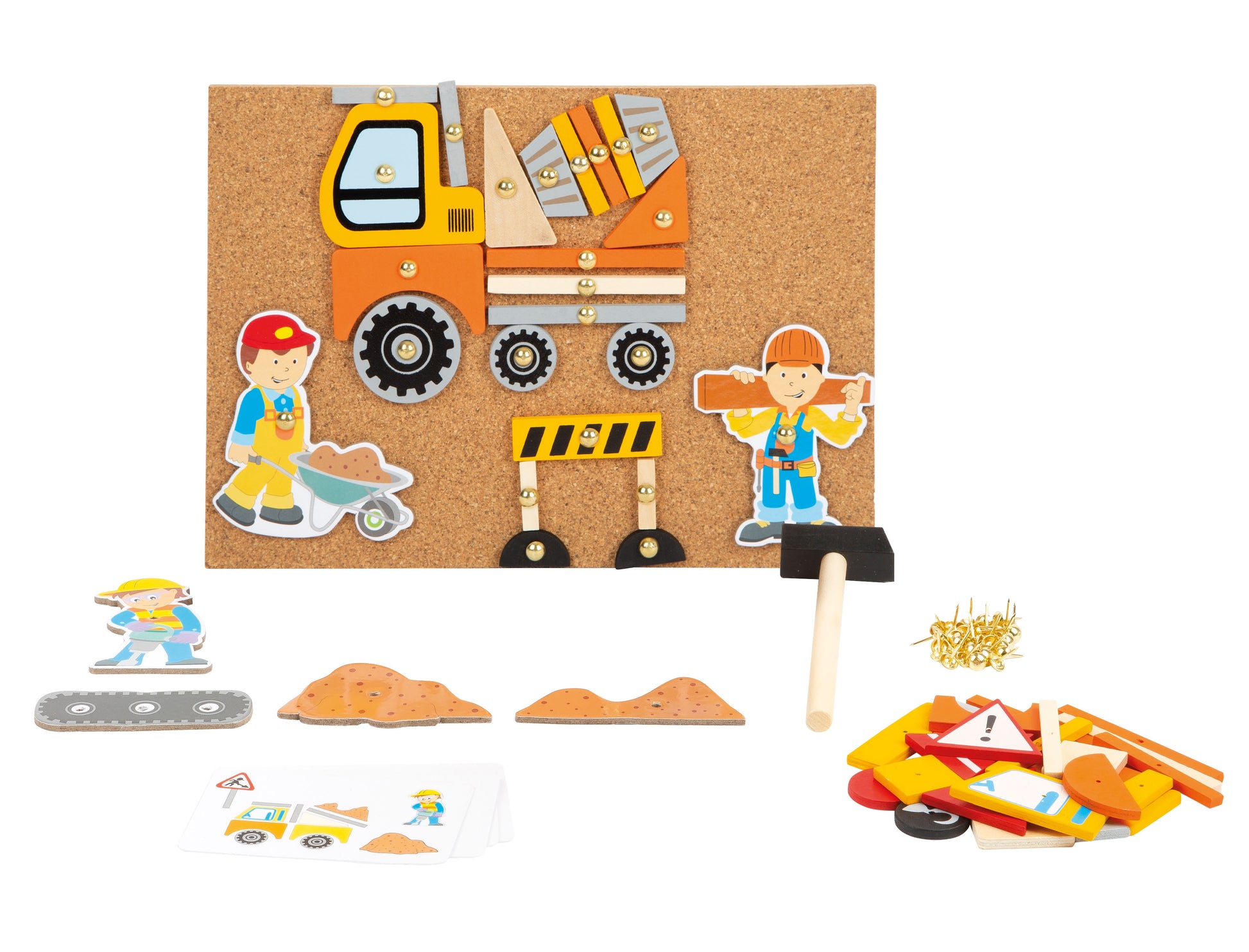 Kreatives Spielen leicht gemacht - mit diesem tollen Hämmerchenspiel Spiel wird die Baustelle lebendig! 